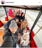 Ms. Patty Laurel wearing our beanie w/ fleece in gray