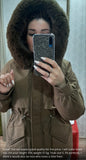 Parka Detachable Fur & Thick Fleeced Linedn