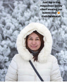 Puffer Long Coat Women w/ Detachable Fur Hood