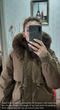 Parka Detachable Fur & Thick Fleeced Linedn