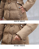 Puffer Long Coat Women w/ Detachable Fur Hood