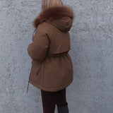 Parka Detachable Fur & Thick Fleeced Linedn