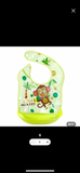 Baby/Kids Bib -Waterproof, Lightweight, Breathable w/ Detachable Crumbs Catcher