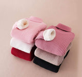 Kids Knitted Turtleneck (w/ soft fleece lining)