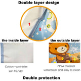 Baby/Kids Bib -Waterproof, Lightweight, Breathable w/ Detachable Crumbs Catcher