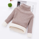 Kids Knitted Turtleneck (w/ soft fleece lining)