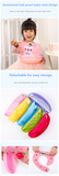 Baby/Kids Bib -Waterproof, Lightweight, Breathable w/ Detachable Crumbs Catcher
