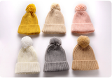 Beanie w/ Colored Pom Ball (Can fit Kids & Adults)