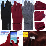 Touchscreen Gloves w/ Fleece Lining (Women) Style 2