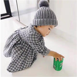 Beanie w/ Colored Pom Ball (Can fit Kids & Adults)