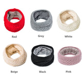 Knitted Neck Warmer Fleeced Lined Unisex