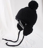 Kids Earmuffs Beanie (Plain Tassel) fits
