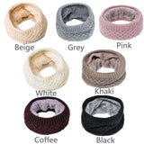 Knitted Neck Warmer Fleeced Lined Unisex