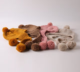 Kids Earmuffs Beanie (w/ cute tassel ball)