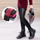 Kids Leather Leggings Fleece Lined (Thick)
