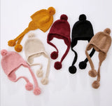 Kids Earmuffs Beanie (w/ cute tassel ball)