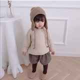 Kids Earmuffs Beanie (Plain Tassel) fits