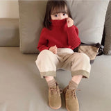 Kids Knitted Turtleneck (w/ soft fleece lining)