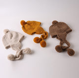 Kids Earmuffs Beanie (w/ cute tassel ball)