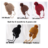 Kids Earmuffs Beanie (Plain Tassel) fits