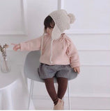 Kids Earmuffs Beanie (Plain Tassel) fits