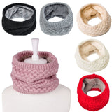Knitted Neck Warmer Fleeced Lined Unisex