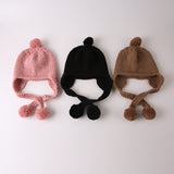 Kids Earmuffs Beanie (w/ cute tassel ball)