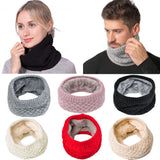 Knitted Neck Warmer Fleeced Lined Unisex