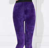 Thermal Leggings Women (has large sizes/purple velvet fleece)