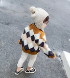 Kids Earmuffs Beanie (w/ cute tassel ball)