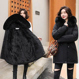 Parka Detachable Fur & Thick Fleeced Linedn