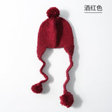 Kids Earmuffs Beanie (w/ cute tassel ball)