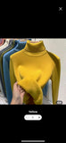 Women Thermal Knitted Longsleeves (Turtleneck) w/ Soft Fleece Lining