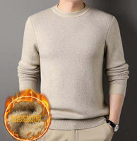 Knitted Thermal Longsleeves Men w/ Soft Fleece Lining fits Small -Large