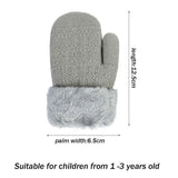 Soft Mittens (Toddler) w/ Soft Faux Fleece Lining 6mos- 3 yrs old