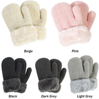 Soft Mittens (Toddler) w/ Soft Faux Fleece Lining 6mos- 3 yrs old