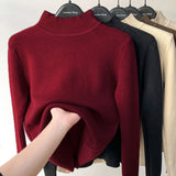 Women Thermal Longsleeves (Mockneck) w/ Soft Fleece Lining (fits Small - Med Built)