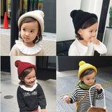 Beanie w/ Colored Pom Ball (Can fit Kids & Adults)
