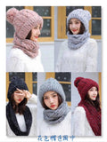 Matchy Beanie + Infinity Scarf (Thick, Soft Knit, Unisex)