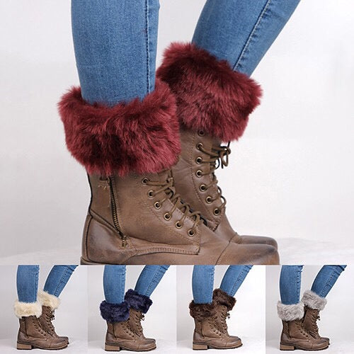 Furry Boot Cuffs (Women)