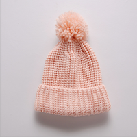 Beanie w/ Colored Pom Ball (Can fit Kids & Adults)