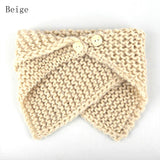 Knitted Scarf w/ Button (Can Fit Women & Kids)