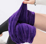 Thermal Leggings Women (has large sizes/purple velvet fleece)