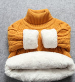 Kids Knitted Winter Sweater (Thick w/ Fleece Lining)