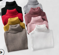 Kids Knitted Winter Turtleneck (Thick Knitted Cotton)