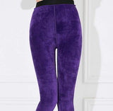 Thermal Leggings Women (has large sizes/purple velvet fleece)